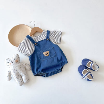 Shorts Infantiles Estilo Coreano con Tirantes para Niños - Image 18