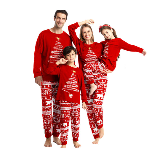 Blue long-sleeved baby romper with a white Christmas tree and Santa Claus design, featuring snap closures. - Image 12