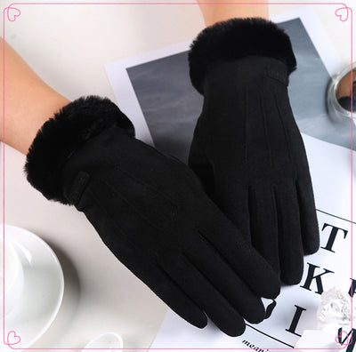 Guantes de Invierno para Conducir con Pelaje - Pantalla Táctil, Impermeables y Cálidos - Image 8