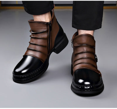 Botas Térmicas Retro Estilo Británico para Hombre con Forro de Lana y Cierre Lateral - Image 29