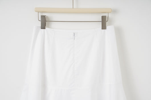 Falda Blanca de Cintura Alta con Detalles Combinados en Algodón - Image 25