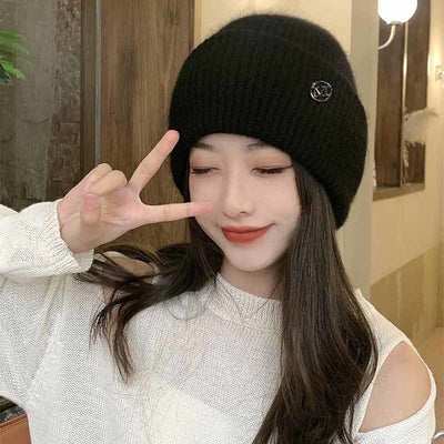 Gorro Tejido Mujer Invierno con Forro Polar - Abrigo Grueso Versátil - Image 2