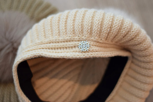 Boina de Lana con Pompón de Piel de Zorro - Estilo Vintage Británico para Otoño e Invierno - Image 15