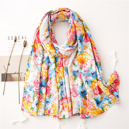 Pañuelo Floral Turístico para Mujer - Diseño Vacacional - Image 6