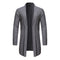 Cardigan Suéter Tejido Tipo Trench Coat para Otoño