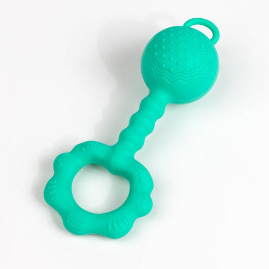 Sonajero Mordedor de Silicona con Sonido - Juguete Sensorial para Bebés - Image 9