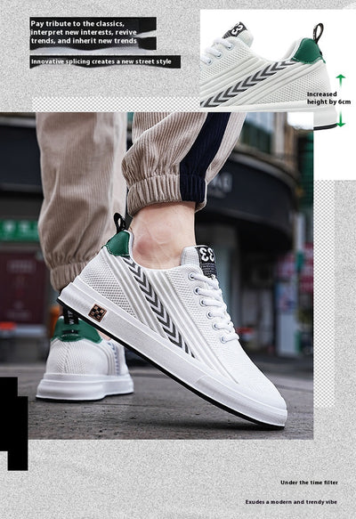 Zapatillas Deportivas Tejidas con Alzas Invisibles para Hombre - Image 28