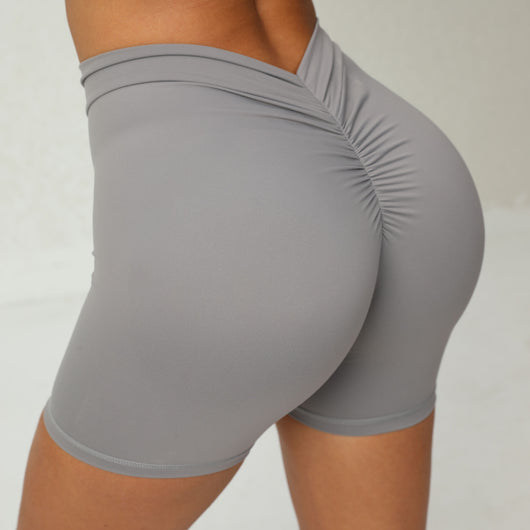 Shorts de Yoga Ajustados con Espalda Descubierta en V - Image 16