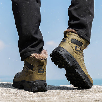 Zapatos Outdoor Altos de Algodón Cálido para Hombre Talla Grande - Image 3