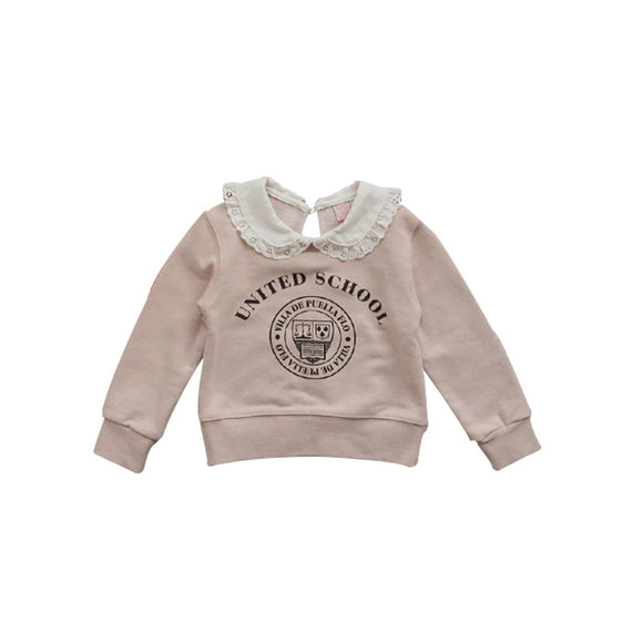 Suéter Infantil con Cuello Desmontable Estilo Dulce