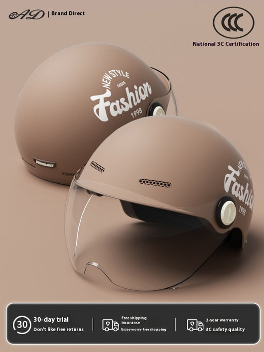 Casco Moto Semintergral Batería Universal Cuatro Estaciones - Image 11