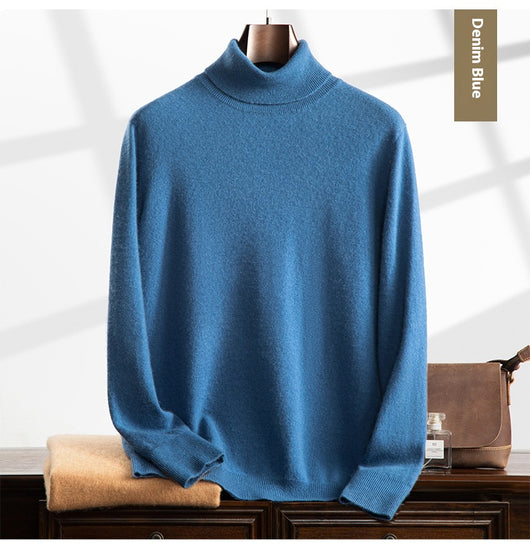 Camisa Casual de Cachemira con Cuello Alto para Otoño Invierno - Image 21
