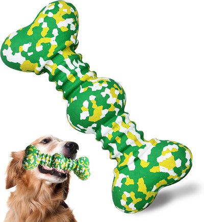 Juguete Masticable para Perros Grandes Resistente - Hueso de Goma Natural Indestructible