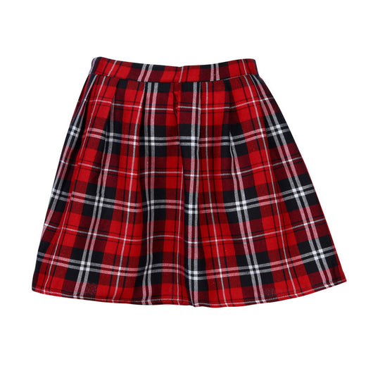 Falda Plisada a Cuadros Cintura Media para Mujer - Image 17