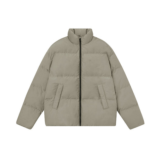 Chaqueta de Plumas de Pato Blanco para Hombre con Cuello de Pie - Image 8