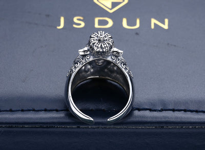 Anillo de Plata Tailandesa Retro con Apertura para Dedo Índice - Image 15