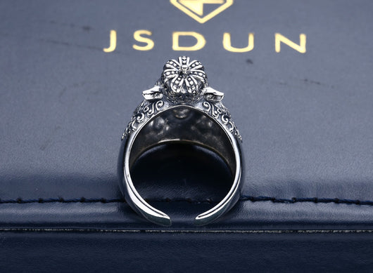 Anillo de Plata Tailandesa Retro con Apertura para Dedo Índice - Image 15