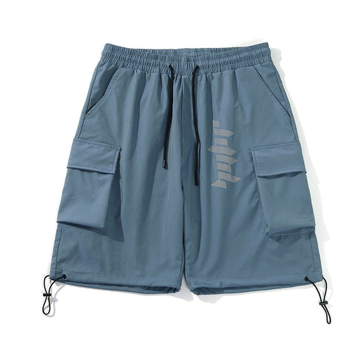 Pantalones Cortos de Trabajo Hombre con Estampado Colorido Ajuste Relajado - Image 3