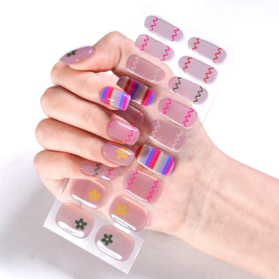 Pegatinas de Uñas en Gel Semipermanente 3D - Impermeables y Duraderas - Image 47