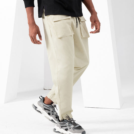 Pantalones Casuales Talla Grande Corte Recto Secado Rápido