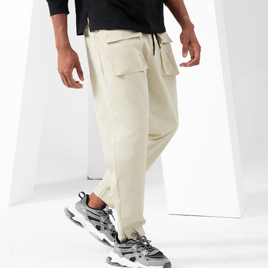 Pantalones Casuales Talla Grande Corte Recto Secado Rápido