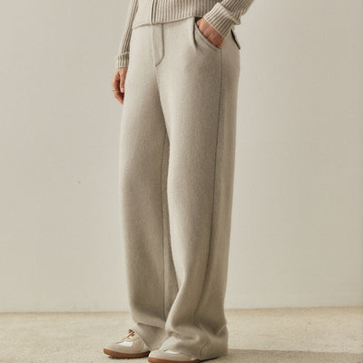 Pantalones de Cashmere Anchos de Cintura Alta - Diseño Elegante y Favorecedor - Image 6