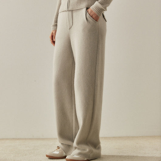 Pantalones de Cashmere Anchos de Cintura Alta - Diseño Elegante y Favorecedor - Image 6