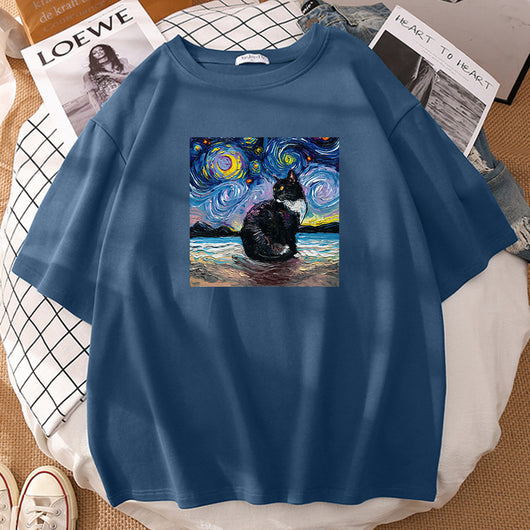 Playera Deportiva Estampada de Manga Corta Estilo Europeo Americano - Image 10