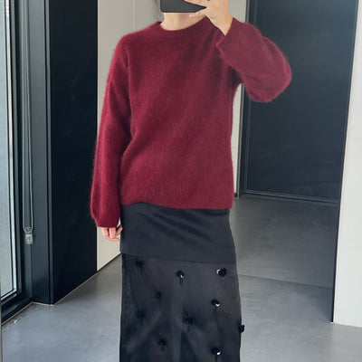 Suéter de Cuello Redondo en Lana Cepillada para Mujer - Image 10