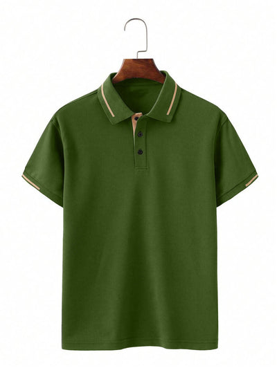 Camisa Casual Transpirable de Manga Corta para Negocios y Commuting - Image 30