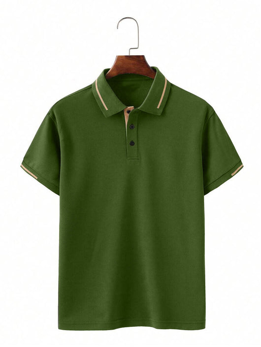 Camisa Casual Transpirable de Manga Corta para Negocios y Commuting - Image 30
