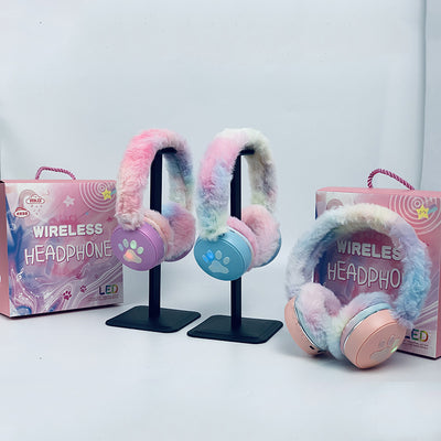 Peluche Cálido Muñeca Yema de Huevo con Audífonos Cartoon