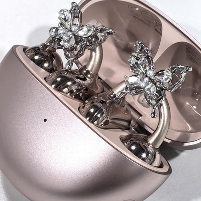 Auriculares con Diseño de Moño Brillante y Hebilla Europea - Estilo Especial - Image 14