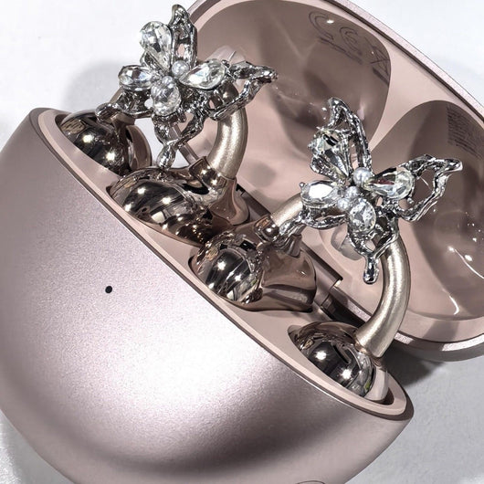 Auriculares con Diseño de Moño Brillante y Hebilla Europea - Estilo Especial - Image 14