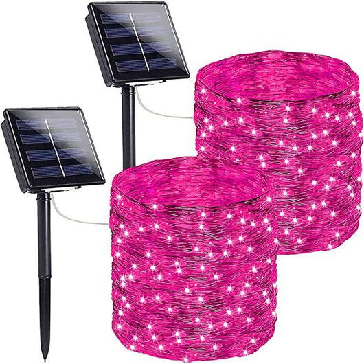Guirnalda Solar de Cobre LED con 8 Funciones de Iluminación - Image 12