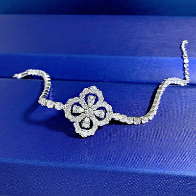 Pulsera de Diamante Carbono Diseño Nicho Moda para Mujer