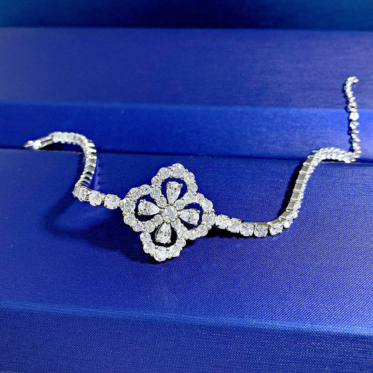Pulsera de Diamante Carbono Diseño Nicho Moda para Mujer
