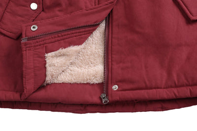Abrigo de Piel de Cordero Acolchado para Mujer - Image 19