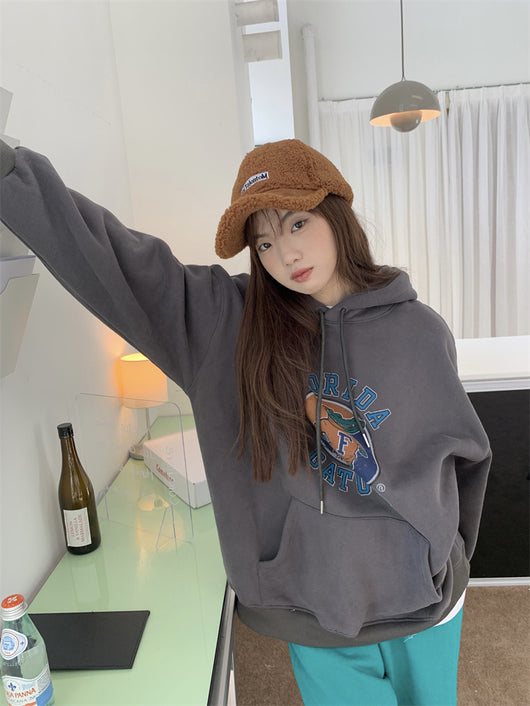 Sudadera Estampada con Capucha Versátil para Mujer - Image 13