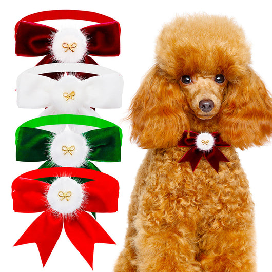 Corbatín Elegante de Ante Ajustable para Mascotas - Image 11
