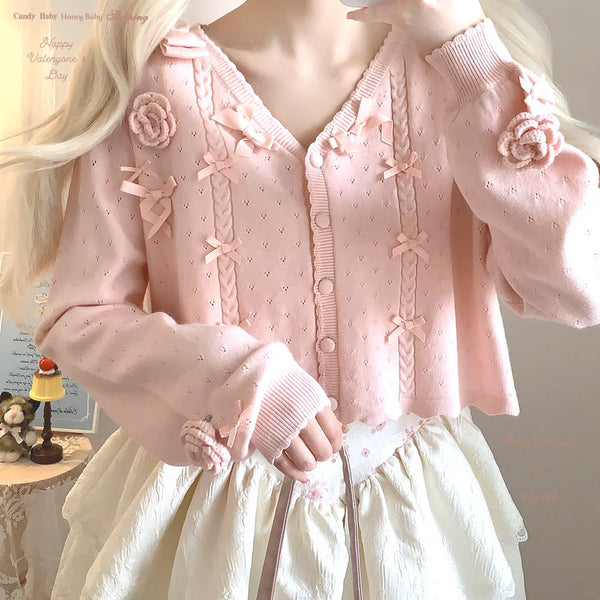 Cardigan Tipo Chal Tejido de Botón Simple
