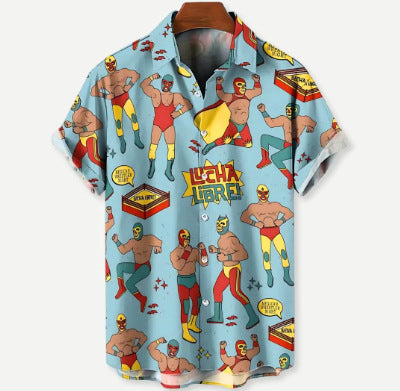 Camisa Hawaiana Estampada 3D para Hombre - Casual de Verano - Image 23
