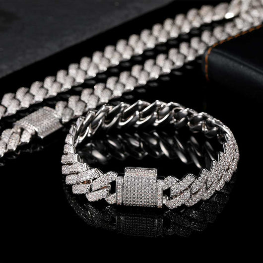 Pulsera Hip Hop Doble Fila 14mm - Estilo Urbano Premium - Image 4