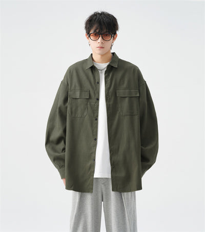 Camisa Jacket Casual Oversize para Hombre - Talla Grande - Image 32