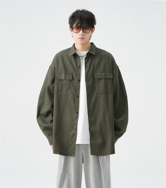 Camisa Jacket Casual Oversize para Hombre - Talla Grande - Image 32