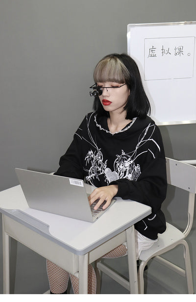 Sudadera Gótica Sailor Moon con Capucha - Estilo Anime Street Wear - Image 3