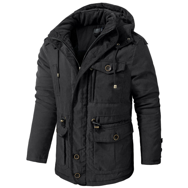 Abrigo de Algodón Acolchado Talla Grande para Hombre - Image 6