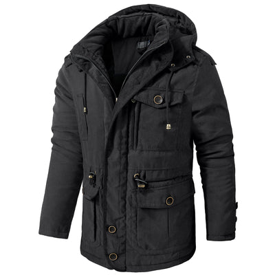 Abrigo de Algodón Acolchado Talla Grande para Hombre - Image 6