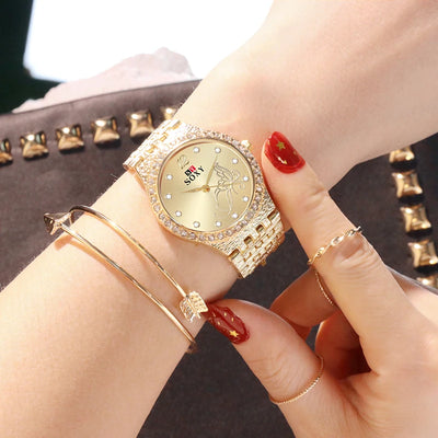 Reloj para Dama Casual con Diseño de Flores y Mariposas - Image 18