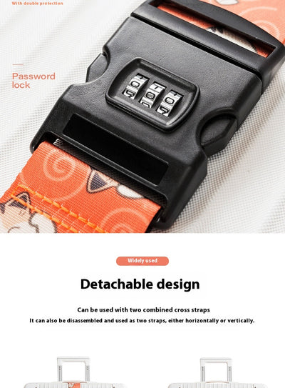 Correa de Seguridad con Candado para Maleta y Equipaje de Viaje - Image 27